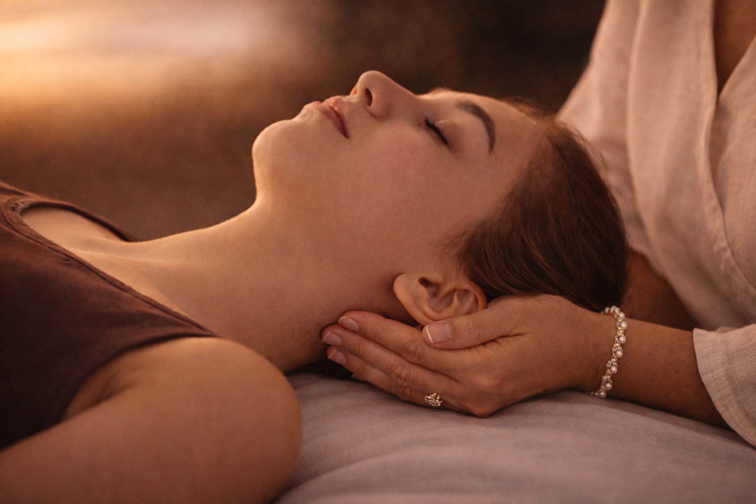 Hlboká regenerácia a úľava od stresu cez kraniosakrálnu techniku Madamchen v Piešťanoch. Kraniosakrálna terapia Piešťany. Odstránenie napǎtia. 